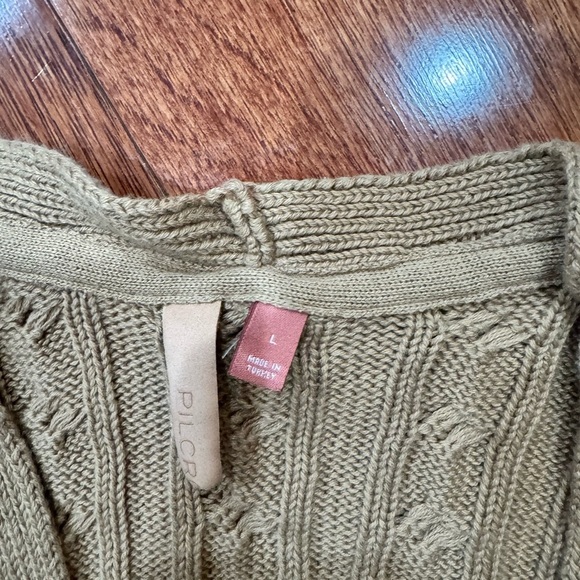 anthropologie pilcro cable knit zip sweater vest - Picture 3 of 3